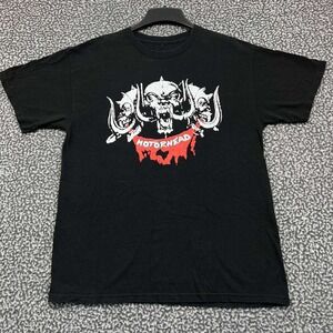 Motorhead Shirt Men Medium Black Graphic Print Band Tee Short Sleeve M